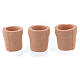Vasos de terracota para pesebres conjunto 3 piezas s2