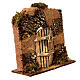 Nativity set accessory, cork wall with arch door s2