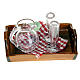 Nativity set accessory, tray with jug and 2 glasses s1