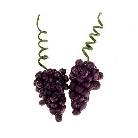 Racimos de uva roja para pesebre 2 piezas