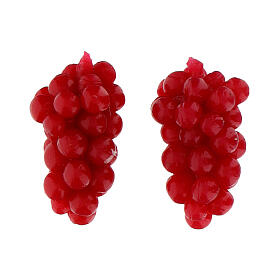 Nativity set accessory, bunch of red grapes 2 pcs.