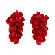 Nativity set accessory, bunch of red grapes 2 pcs. s1