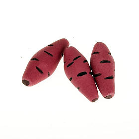 Miniature food: Nativity set accessory, red turnips 3 pcs.
