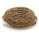 Nativity set accessory, wicker basket with handle and bread s4