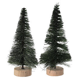 Pino verde per presepe fai da te 2 PZ mod. assortiti