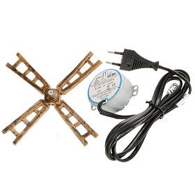 Nativity scene motorized windmill 3W: engine and sails