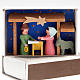 Crèche en bois, boite d'allumettes s1