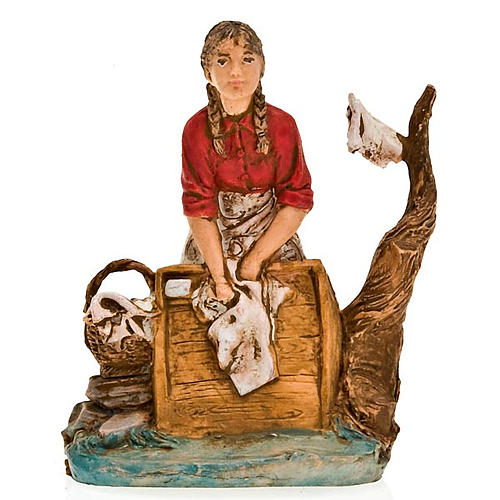 Nativity figurine, washerwoman at the river 10cm 1