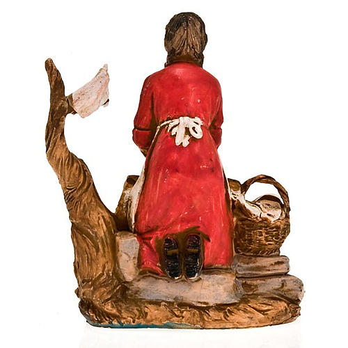 Nativity figurine, washerwoman at the river 10cm 2