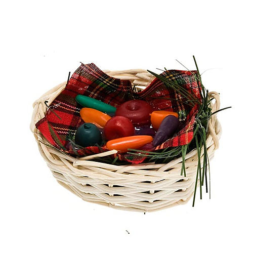 Nativity set accessory, vegetable basket 1
