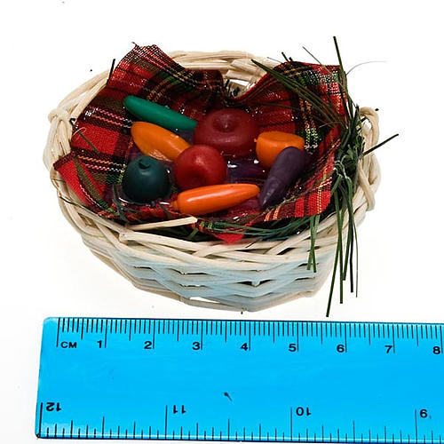 Nativity set accessory, vegetable basket 2