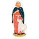 Nativity figurine 13cm, standing shepherd with sheep s1