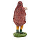 Nativity figurine, shepherd holding lamb in arms 10cm s2