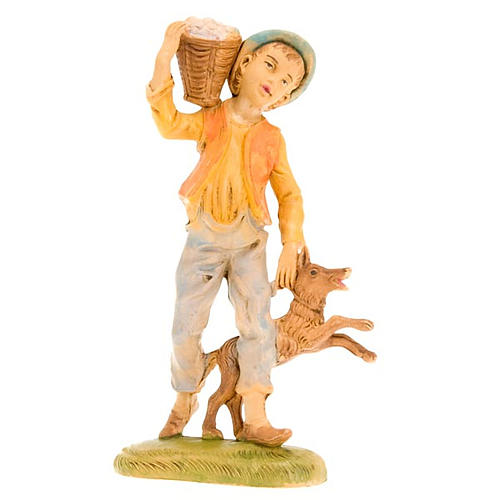 Nativity figurine 18cm, shepherd with dog 1