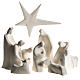 Nativity scene, Adoration in fire clay, 32,5cm s2
