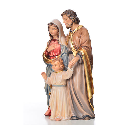 Nativity set, Holy family, painted wood, Val Gardena 6