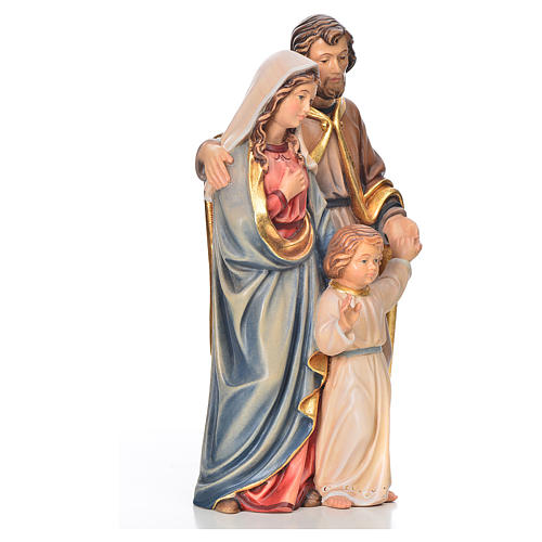 Sagrada Família em pé madeira pintada Val Gardena 4