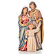 Sagrada Família em pé madeira pintada Val Gardena s5