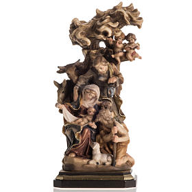 Presepe legno dipinto Val Gardena mod. Bachtaler