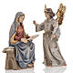 Anuncio del ángel a la Virgen María madera pintada s1