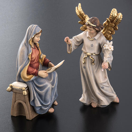 Annuncio dell'Angelo a Maria vergine legno dipinto 4