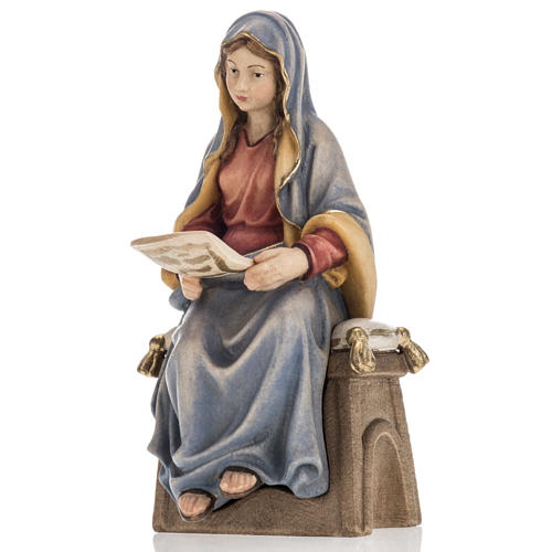 Zwiastowanie anioła Maryi Dziewicy drewno malowane 2