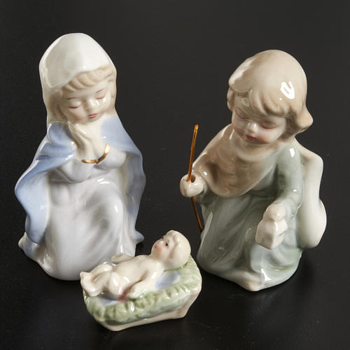 Nativity scene in ceramic, 11 figurines 10cm 2