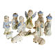 Nativity scene in ceramic, 11 figurines 10cm s1
