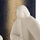 Nativity scene Noel model in white clay and gold natural wood,28 s4