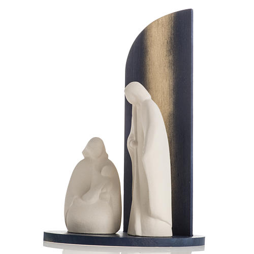 Presepe Noel argilla refrattaria legno gold 28 cm 5