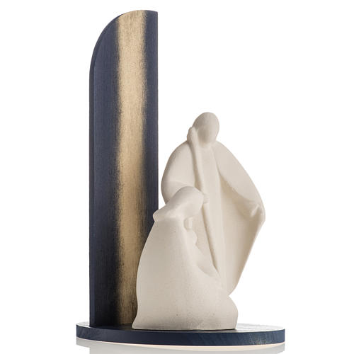 Presepe Noel argilla refrattaria legno gold 28 cm 6