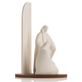 Nativité noel argile réfractaire bois naturel 28 c s6