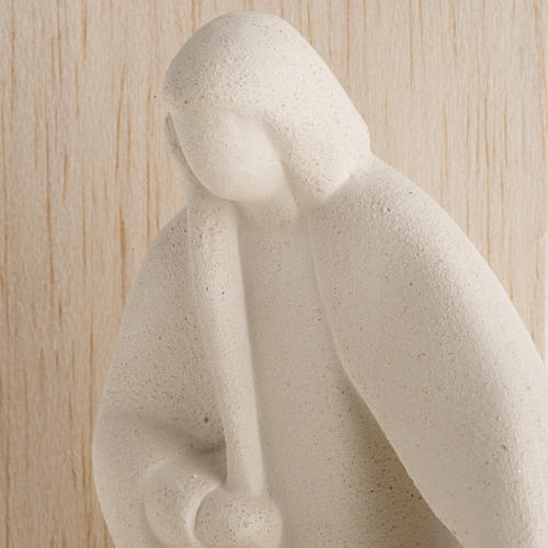 Szopka Noel szamot drewno naturalne 28 cm 4