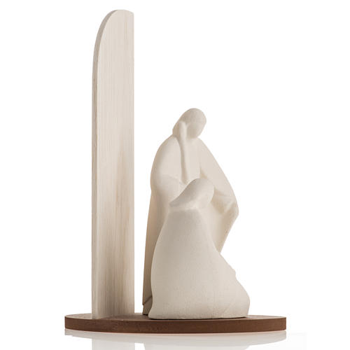 Szopka Noel szamot drewno naturalne 28 cm 6