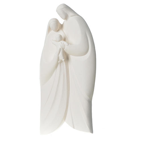 Holy Family in white clay, Lis model 39cm 2