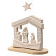 Nativity scene, nativity stable in clay with base, 14,5cm s2
