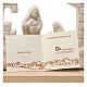Nativity scene, nativity stable in clay with base, 14,5cm s4