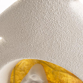 Sapin Noel à accrocher Nativité orange argile s5