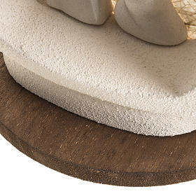 Árbol de navidad con base beige en arcilla s6