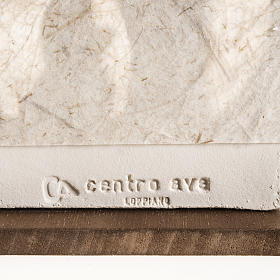 Sapin Noel sur base Nativité écru argile s3