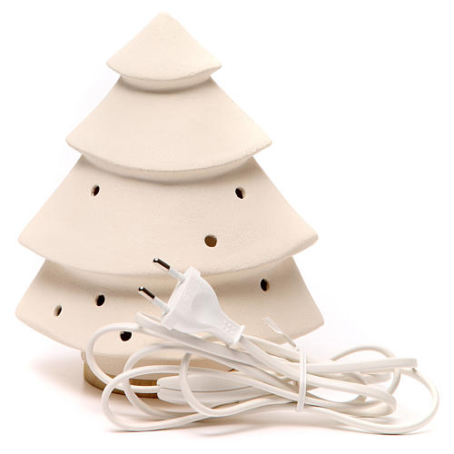 Sapin Noel Nativité lumière argile 4