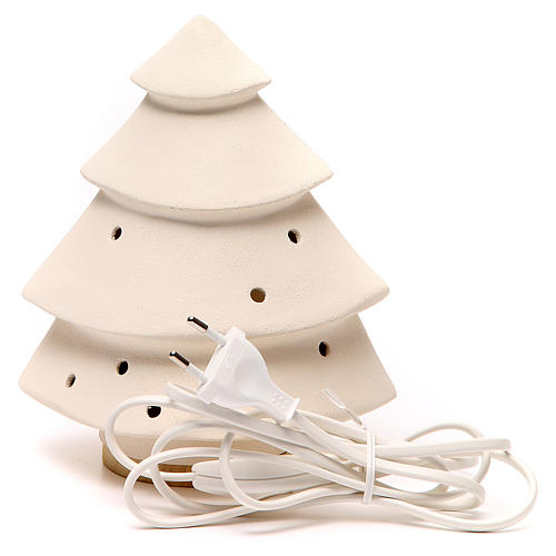 Sapin Noel Nativité lumière argile 2