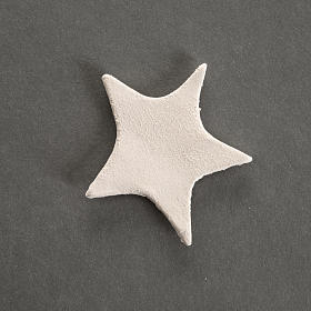 Häuschen Weihnachten für Wand mit Geburt aus Ton hellblau s7