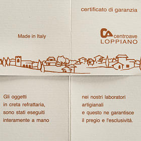 Casa del nacimiento para pared, azul claro en arcilla s6