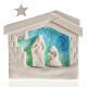 Casa Natal de parede Natividade argila azul s1