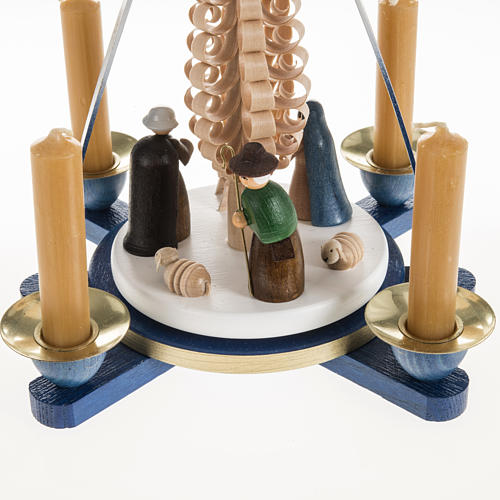 Crèche allemande mod. pyramide bois fait à la main 5