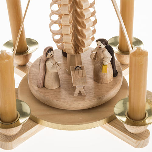 Crèche allemande mod. pyramide bois fait à la main 7