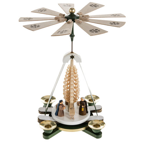 Nativity scene Pyramid model in wood, hand made in Germany 8