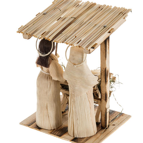 Presepe stilizzato Slovacchia fatto con pannocchie 4