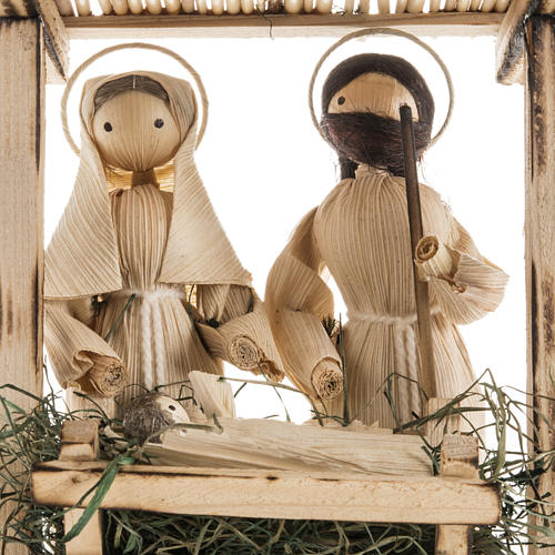 Presepe stilizzato Slovacchia fatto con pannocchie 5